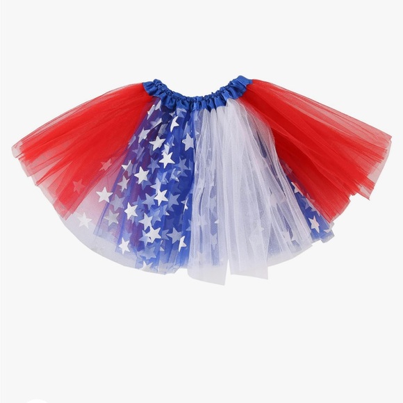 Other - Youth Girl’s Red, White, & Blue American Flag Tutu, Patriotic,  YM (7/8)